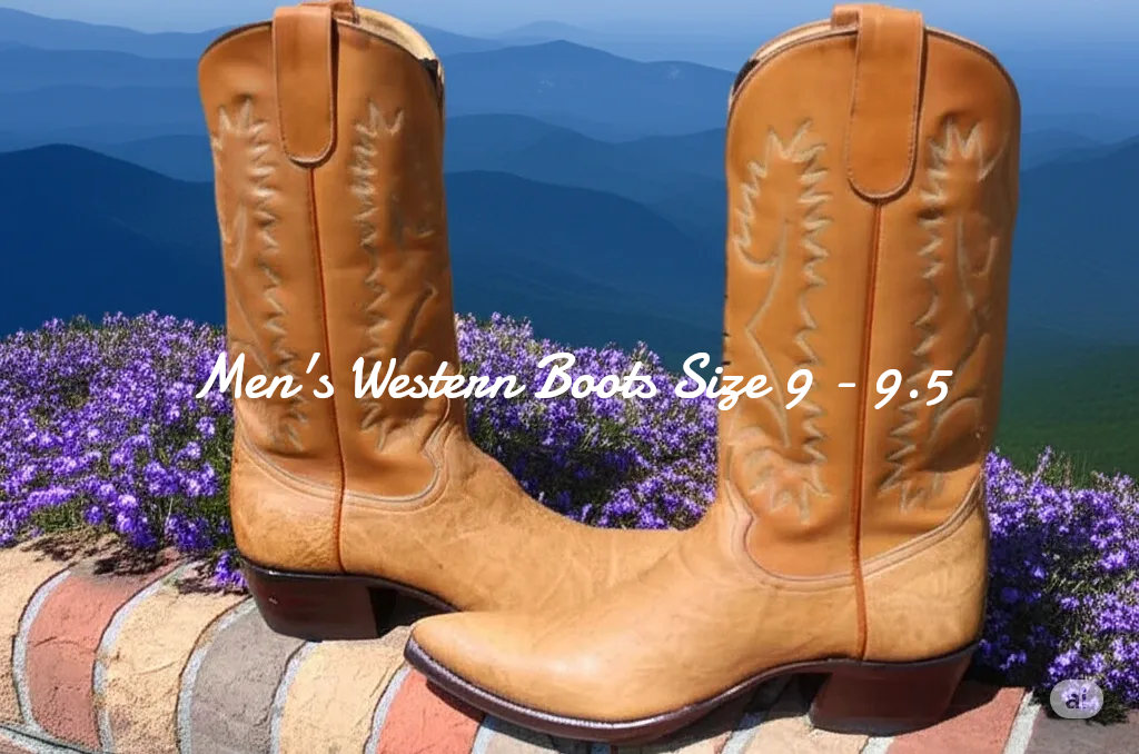 Men's Vintage Western Boots Size 9 - 9.5