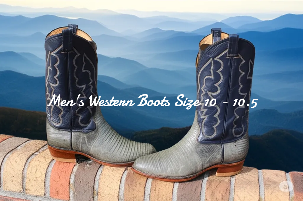Men's Vintage Western Boots Size 10 - 10.5