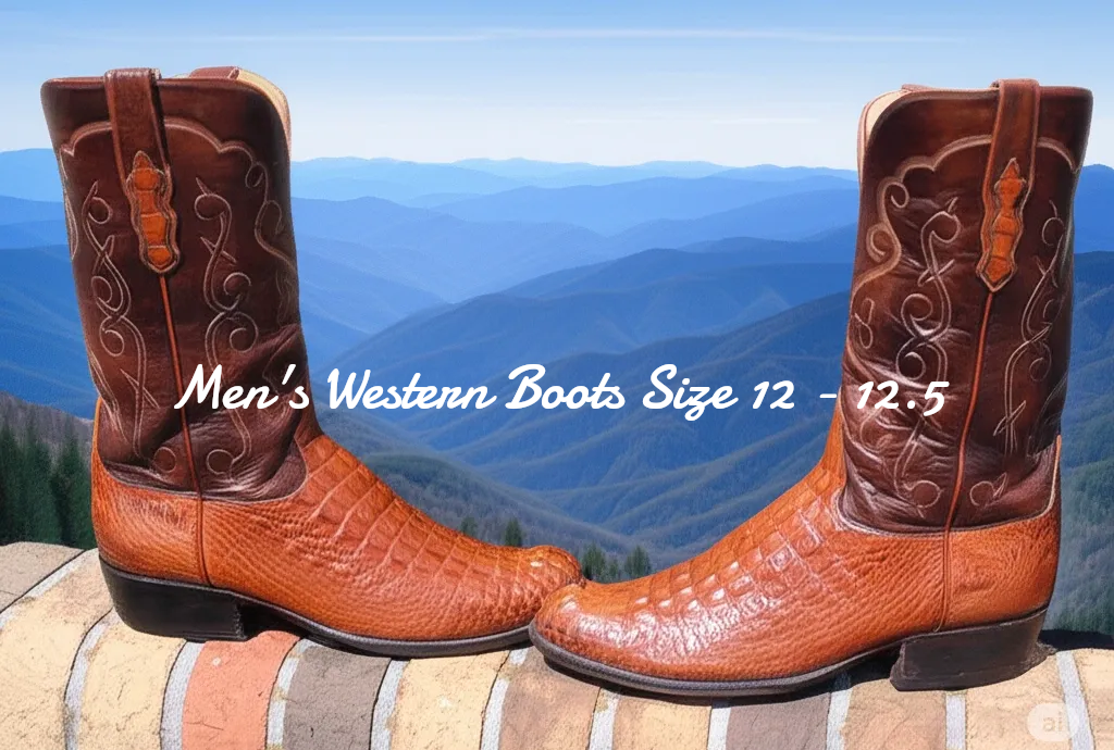 Men's Vintage Western Boots Size 12 - 12.5