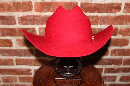 Bailey Men's Lightning Red Angora Blend 4X Red Cowboy Hat, Size 7 3/4